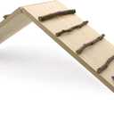 Hamiledyi Rabbit Ramp Wooden Cage Bridge Guinea Pig Ramp Rodents Climbing Ladder for Bunny Chinchilla Ferret Squirrel Hedgehog Rat