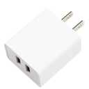 USB Wall Charger Block with 2 USB Outputs 12 Watts 2.5 Amps White