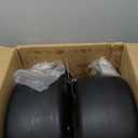 13x6.50-6 Lawn Mower Flat Free Tires and Wheels, 13x6.5-6 Heavy Duty Solid Front Tire for Zero Turn Mowers, 500Lbs Load, Universal 3/4", 5/8" and 1/2" Bearings, 5.51"-7.91" Hub, 2Pack Black