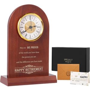 Retirement Clock for Woman Men Employee, Happy Retirement Gifts for Coworker, Nurse, Veterans, Teacher, Boss,Congratulations Retired Gifts,Retirement Gift Basket,Retirement Gift Clock