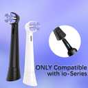 YMPBO Toothbrush Replacement Heads Compatible with Oral B iO 10 9 8 7 6 5 4 3 Series Electric Toothbrush, 10 Pack Brush Heads, Black