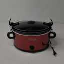 Crock-Pot 7 Quart Capacity Food Slow Cooker Home Cooking Kitchen Appliance, Red