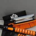 METOWARE 44'' Snow Brush and Ice Scrapers for Car Windshield, Extendable Snow Brush for Car with Ergonomic Foam Grip and 360° Pivoting Brush Head for Car SUV Truck