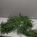 9FT Norfolk Pine Garland Real Touch Artificial Greenery Pine Needles Garlands Spring Green Wreath for Mantle Table Wall Fireplace Stairs Indoor Outdoor Spring Summer Decor