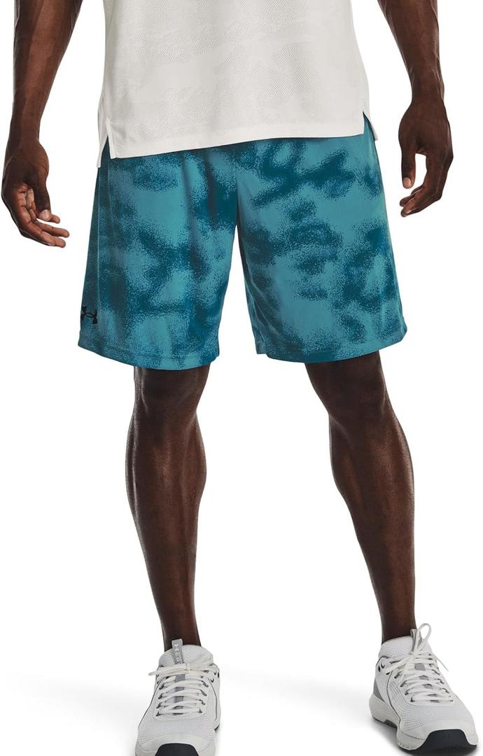 Under Armour Men's UA Tech Printed Loose Fit 10" Shorts Small Blue