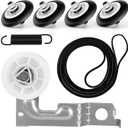 Dryer Roller Repair Kit For LG Kenmore Dryers 4581EL2002C Dryer Drum Roller 4581EL2002L,4581el3001e, 4400EL2001A Dryer Belt Upgraded 4561EL3002A Dryer Idler Pulley Ball bearing By WFRWFR