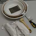 SENSARTE Nonstick Frying Pan Skillets, White Ceramic Coating Omelette Pans, Healthy Cookware Chef's Pan, Free of PTFE & PFAS (9.5+11+12.5 Inch)