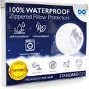 Everlasting Comfort King Pillow Protectors, Waterproof Stain Resistant 20 x 36"(2-Pack)