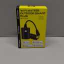 Minoston Matter Outdoor Smart Plug WiFi Heavy Duty Plug-in Outlet IP65 Waterproof, Compatible with Alexa Apple Home SmartThings Google Home, Smart Life, Remote Control, 15Amp Black (MP22M)