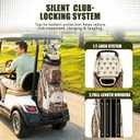 Tivor 15 Way Golf Cart Bag Silent T-Lock,Dividers,Camo Pink Black