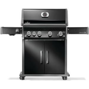 Napoleon Rogue PRO 525 Propane Gas Grill with Infrared Side Burner, Black, Durable 5-Burner BBQ