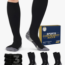 Pembrook 3 Pairs Compression Socks 20-30 mmHg - Compression Socks for Women and Men | Running, Athletic, Travel, Nurses