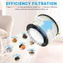 2 Pack 17810 Filters Replacement for Craftsman 3 to 4 Gallon General Purpose Wet Dry Vacuum, Part# 9-17810, with 8 Pre-filter Bags & 1 Brush