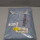 H.VERSAILTEX Linen Blackout Curtains Durable Thick Textured Linen Look 100% Blackout Patio Door Curtain Anti Rust Grommet Extra Wide Sliding Door Curtain Panel, W100 x L84 inch - Stone Blue