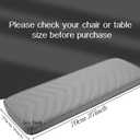 NOVAL Arm Rest Manicure Board for Pedicure Chairs - 9x27 Inch Luxurious PU Leather Hand Rest, Easy to Clean & Non-Slip, Salon-Ready Design for Long Hours Use (Grey)