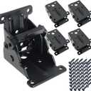 4 Pack Folding Table Legs, Folding Brackets, Folding Leg Fittings, Self-Locking Hinge with Screws for Table Chair Seat Desk Repair DIY