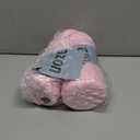 Memory Foam 4" Round Pillow, Cervical Neck Pillow for Pain Relief, Cylinder Pillows 18"x 4", Removable Cover, Neck Roll Pillow for Sleeping, Velvet Dots, Pink