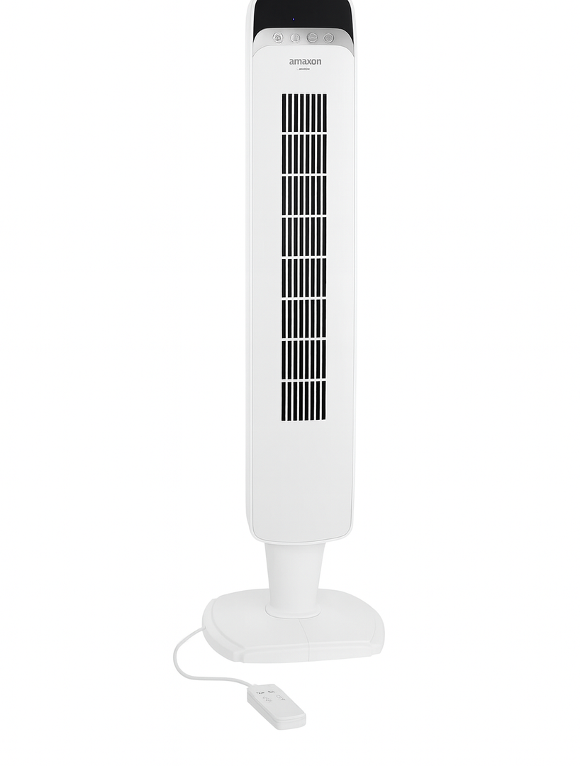 PELONIS 40''Oscillating Tower Fan | Remote Control | Quiet Stand Up | 3 Speed Settings | 3 Modes |15-Hour Timer | LED Display | for Bedroom Home Office Use| White 