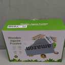 Wooden Peg Puzzles for Toddlers, 6 Pack Toddler Puzzles Set for 3 4 5 Years Old, Preschool Education Learning Puzzle Toys for Girls and Boys (Alphabet Number Animal Vehicle Fruit Occupation)