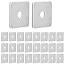 35 Pcs 3/8" Square Strut Washer Plates - 1-5/8" X 1-5/8" Electro-Galvanized Bearing Plates, 1/8" Thick - Fit 1-5/8inch Strut Channel, Washer Plates