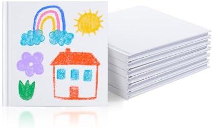 Mr. Pen- Hardcover Blank Books, 5"x5", 6 pcs, 40 Sheets, White Blank Books for Kids to Write Stories, Blank Notebooks for Kids, Mini Notebooks for Kids, Blank Journal for Kids Journal