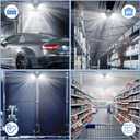 Aoretic LED Garage Lights Bulb 2 Pack -120W, 12000LM 6500K Led Shop Light with 4+1 Deformable Panels, Basement Barn Light Garages Ceiling Lights, E26/E27 for Garage, Warehouse, Shop