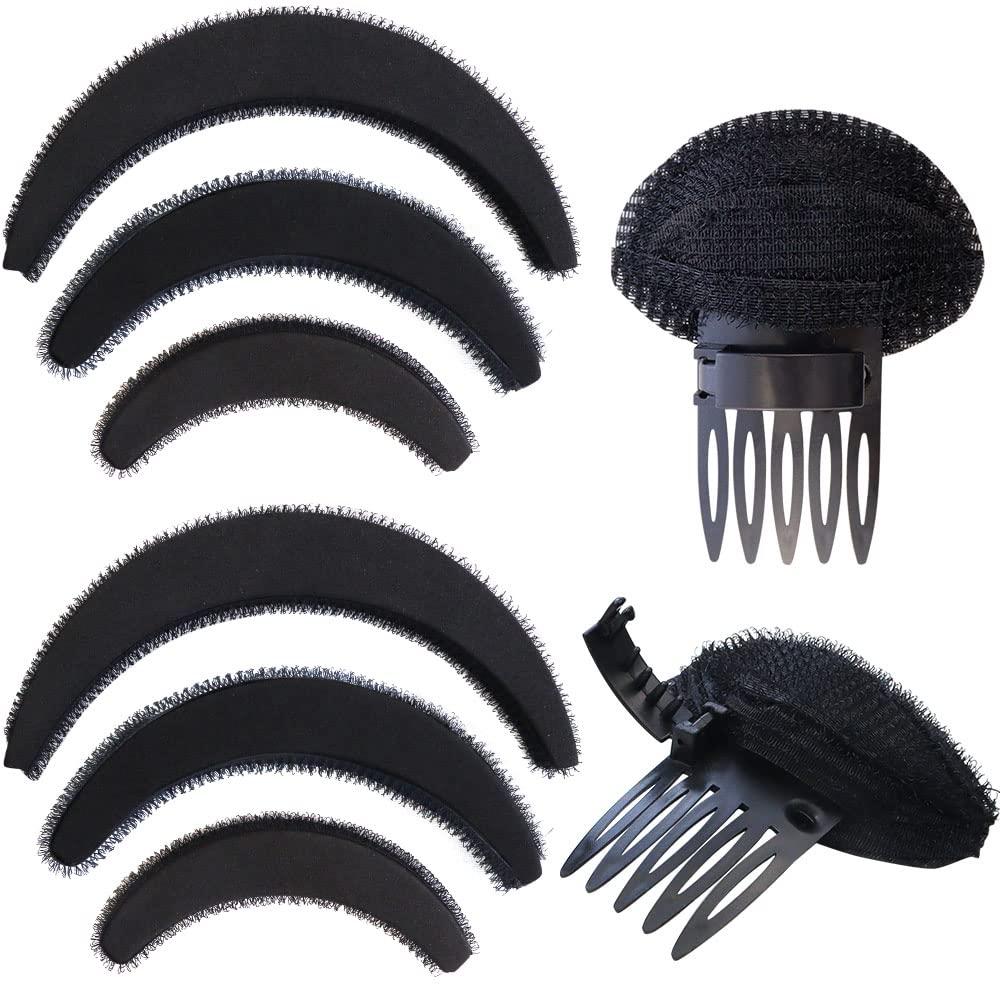 10 Pieces Hair Volume Increase Puff Sponge Bump It Up Hair Accessories Set for DIY Women Girls Updo Hair Styling Tools