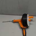 Drain Auger, Clog Remover with Drill Adapter, 25 Feet Flexible Plumbing Snake Use Manually or Powered for Kitchen, Bathroom and Shower Sink, Comes with Gloves