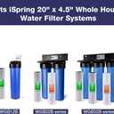 iSpring FC25BX4 High Capacity 4.5" x 20" Whole House Water Filter CTO Carbon Block, 4 Count (Pack of 1), White