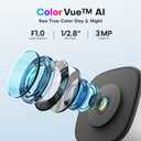 Window Security Camera 2K, Indoor WiFi Cameras 2.4GHz/5GHz, 2 Pack with Colorvue AI Color Night Vision, Person Detection with Auto-Focus, 24/7 Recording Compatible with Alexa & Google Home