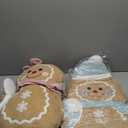 Christmas Decorations Indoor Gingerbread Plush Home Decor Gifts  Gingerbread Stuffed Animal Doll Tree Toppers Christmas Decorations (2PCS)