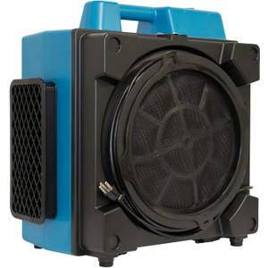 XPOWER X-3580 Commercial Air Scrubber, Negative Air, 600 CFM, 4-Stage HEPA Filtration, 5-Speed, Filter Light, Energy Efficient, High ROI, Blue