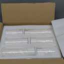 Homjoy 24 PCS White Pillar Candles with Glass Candle Holders Clear Hurricane Candle Holders Glass Cylinder Vases for Centerpieces Wedding Party, Event, Home Office (12 Candles+12 Candle Hoders)