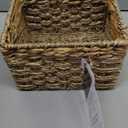 Seagrass and Hyacinth Nesting Wicker Basket, Multi-Size, 1 pack, Natural Woven Storage Baskets for Organizing Living Room, Shelves, Closet 