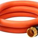 Haeteir Heavy Duty Garden Hose 5/8 in x 5 ft with Swivel Fitting, Super Flexible Water Hose, All-weather, Lightweight, Burst 600 PSI