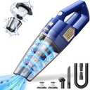 Handheld Vacuum Cordless, 15000PA Powerful Suction Car Vacuum Cleaner Lightweight with Multi Accessories, Hand held Vacuum Cleaner Dust Busters Cordless Rechargeable for Car Home (Blue)