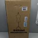 FDW Manikin 60-67Height Adjustable Female Dress Model Display Torso Body Tripod Stand Clothing Forms (Black, 60-67 Inches)