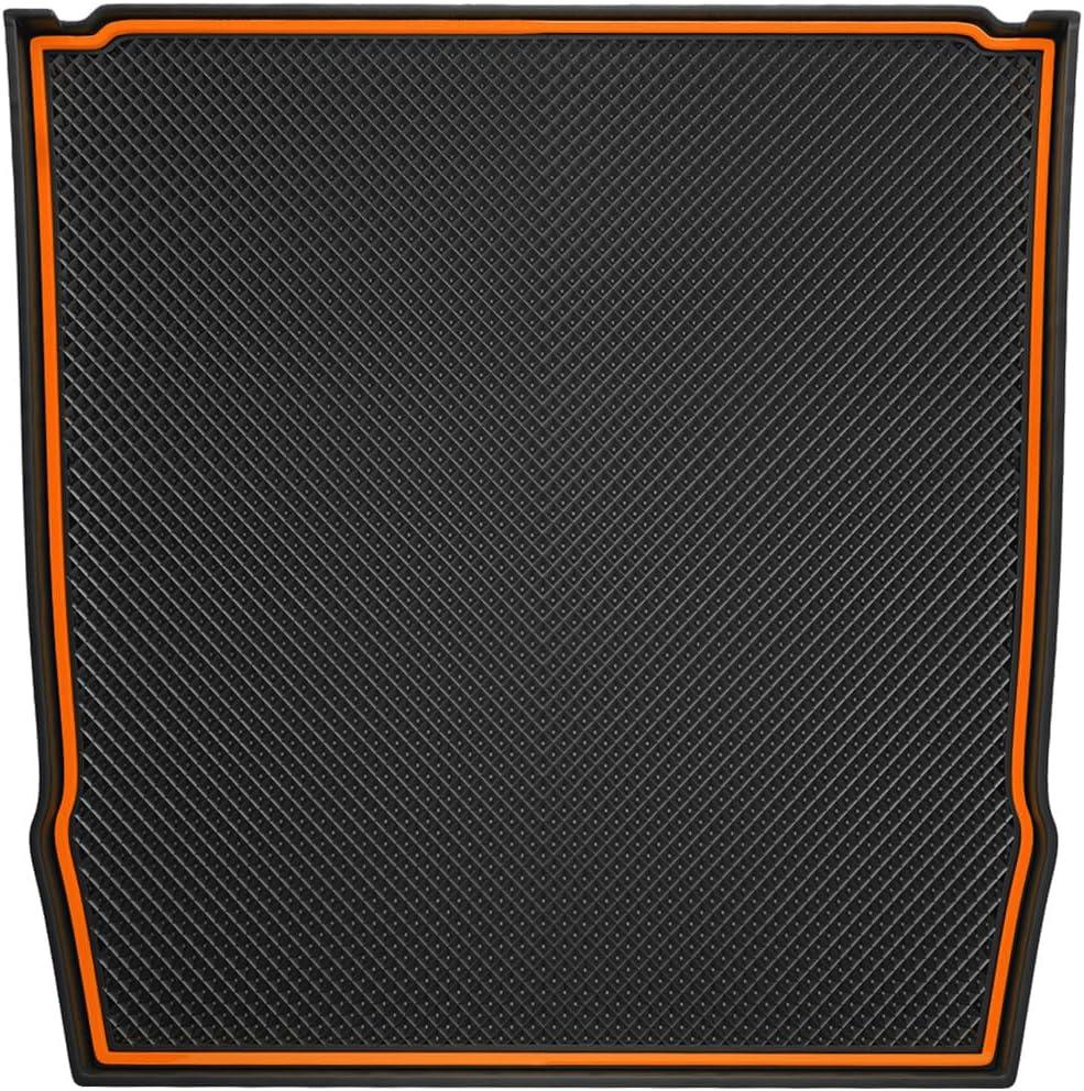 Auovo Dashboard Mats for Subaru Forester Accessories 2019-2024/ Crosstrek 2018-2023 / Impreza 2018-2023 Car Interior Silicone Material Dash Pad Liner (Upgrade,1 pcs Orange Trim Dashboard Mat)