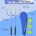12 Pc Badminton Racket Set, Standard