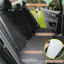 Meolsaek Dog Car Seat Cover for Back Seat, Scratch Proof Nonslip Pet Car Seat Cover, 4 Layers Waterproof Heavy Duty Back Seat Pet Cover for Dogs with Storage Bag (Black)