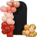 Peomeise 6FT Wedding Arch CoverBlack Arch Backdrop Cover Stretchy Spandex Backdrop Stand Covers for Birthday Party Ceremony Banquet Decor(72" L x 31.2" W)