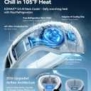 RANVOO AICE LITE MAX 2026 Real AC Cold Blast [No.1 Coolest & Most Durable] AI Neck Air Conditioner, Best Immersive Neck Cooler, 6000 mAh Rechargeable Neck Fan Blow Cold Air, Summer Gifts for Mom White