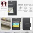 Wallet Case for Samsung Galaxy S24 Plus/S24+,RFID Blocking Credit Card Holder,PU Leather Folio Flip Kickstand Protective Shockproof Cover for Galaxy S24 Plus (Black, for S24 Plus/S24+ - 6.7")