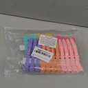 Ondder 24 Pack Professional Alligator Hair Clips for Styling and Salon - Plastic Gator Clips (Multi-colored)