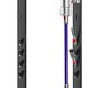 Vacuum Cleaner Stand, Compatible with Dyson Gen5 V15, with 4 Hooks
for V12 V11 V10 V9 V8 V7 V6, Floor Cordless Vacuum Accessory Holder, Attachment Organizer, Black