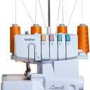 Brother Serger, 1034D, Heavy-Duty Metal Frame Overlock Machine, 1,300 Stitches Per Minute, Removeable Trim Trap, 3 Included Accessory Feet, White