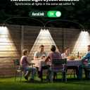 Solar Outdoor Fence Lights Solar Powered, 60LM RGB Outdoor Solar Lights with Sync Group Control & 10 Light Modes, Solar Lights Outdoor Waterproof IP65 for Outside Porch, Wall, Deck (16 Pack)