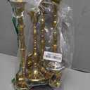 Candlestick Holders,Taper Candle Holder for Candlesticks Gold Brass Vintage Candle Stick Candle Holders Candelabra Candle Holder for Fireplace Party Dining Home (2sets)