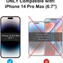 TECHO Privacy Screen Protector Compatible with iPhone 14 Pro Max Tempered Glass Film (Edge to Edge Full Coverage) (Anti Spy Private) (9H Hardness) (2 PACK) (6.7 inch)