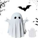 OYB Halloween Ghost Figurine,Spooky Resin Statue, Cute Finger Ghost Ornaments,Halloween Decor,Porch and Indoor Spooky Home Decor Gifts(A)